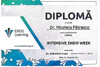 Diplomă - Entensive Endo Week